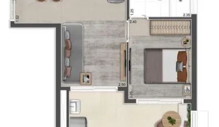 Studio para venda tem 36 metros quadrados com 1 quarto em Perdizes - São Paulo - SP