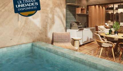 Flat com piscina privativa na Praia de Tamandaré