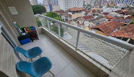 Apartamento para Venda em Praia Grande, Tupi, 1 dormitório, 1 banheiro, 1 vaga