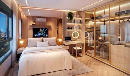 Studio Unik Residence Nova Klabin 36 metros lazer Clube Completo