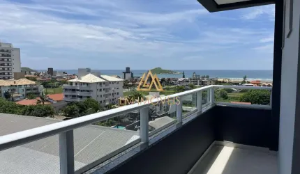 Apartamento 2 dormitórios com vista permanente para a praia.