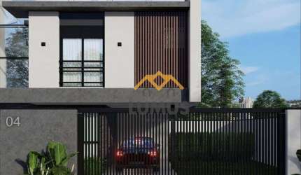 Sobrados em construção com 3 dormitórios à venda por R$ 1.050.000 - Portão - Curitiba/PR