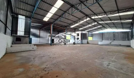 Galpão com pátio e doca no Distrito Industrial de Ribeirão das Neves -MG