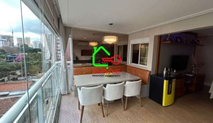 Apartamento de Alto Padrão na Cidade Monções, São Paulo-SP - 2 quartos, 2 suítes, 2 salas, 3 banheiros, 2 vagas - 80m².