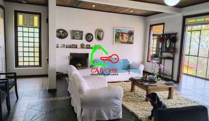 Casa de luxo em condomínio: 5 quartos, 4 suítes, 3 salas, 5 banheiros, 8 vagas e 500m² em São Joaquim, Vinhedo-SP.