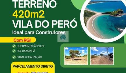 Terreno à venda em Cabo Frio, Guriri, com 420 m²