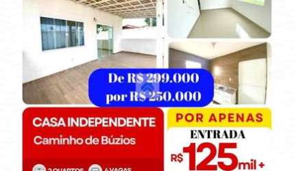Casa à venda em Cabo Frio, Guriri, com 2 quartos, com 80 m²