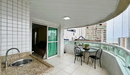 Apartamento alto padrão com 3 dormitórios, no Guilhermina, em Praia Grande.