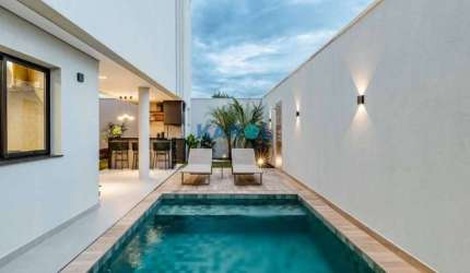 Casa em condomínio fechado com 3 quartos à venda no Jardim Karaíba, Uberlândia , 134 m2 por R$ 1.368.854