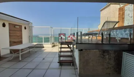Cobertura Duplex com 200m2 - Totalmente frente Mar - com piscina privativa - 3 vagas