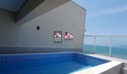 Apartamento cobertura frente mar em Caraguatatuba na Martim de Sá