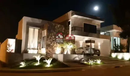 Sobrado á venda em condomínio fechado com 3 dormitórios, 282m² - Terras do Vale - Caçapava/SP