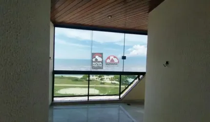 Cobertura duplex frente mar em Caraguatatuba, praia Aruan com 4 dormitórios e 2 vagas cobertas de garagem