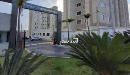 Apartamento com 2 dormitórios à venda, 44 m² por R$ 330.000 - Parque Ponte Romana - Paulínia/SP