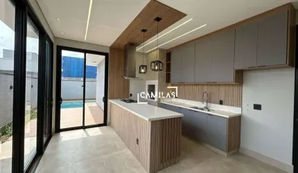 Casa com 3 dormitórios à venda, 216 m² por R$ 2.200.000,00 - Condomínio Residencial Santorini - Paulínia/SP