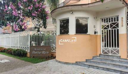 Apartamento com 3 dormitórios para alugar, 93 m² por R$ 3.965,00/mês - Residencial Porto Rico - Paulínia/SP
