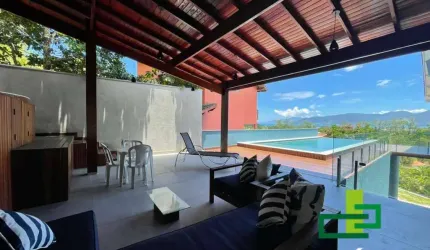 Venda e Temporada | Luxuosa Casa no Condomínio Recanto da Lagoinha Ubatuba.