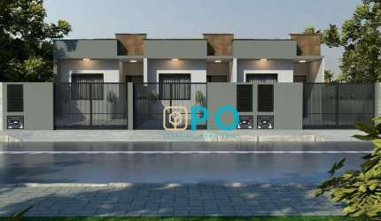 Casa com 2 dormitório à venda, 54 m² por R$ 389.000 - Gravatá - Navegantes/SC
