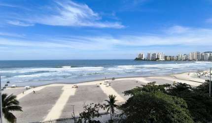 Apartamento frente mar Pitangueiras Guarujá locação anual