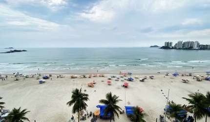 Apartamento vista total Pitangueiras Guaruja com 04 suítes