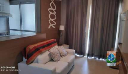 Flat com 1 dormitório para alugar, 50 m² por R$ 6.500,00/mês - Cerqueira César - São Paulo/SP