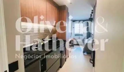 Flat com 1 quarto à venda na Avenida Pavão, 986, Recanto Paraíso, São Paulo, 28 m2 por R$ 599.000