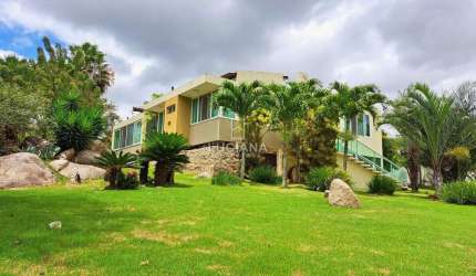 Lote Gigante! Casa com 5 Suítes em Condomínio - Gravatá/PE