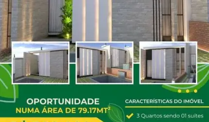 Casa Localizada Fora de Condomínio com 3 Quartos