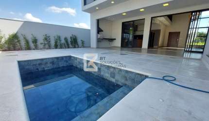 Sobrado à venda, 3 suítes master c/ closet, Piscina, Área Gourmet, Condomínio Villa Sapezal, Vila I
