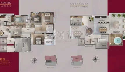 Lançamento | Cobertura duplex | 4 quartos | Venda | Santo Antônio