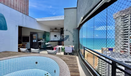 Cobertura Reformada com Hidromassagem e Vista Mar – 128m² – Fortaleza, CE