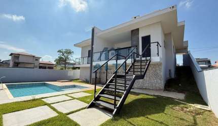 Casa em condomínio fechado com 3 quartos à venda na Rua 57, quadra DN, lote 21, 653, Ninho Verde, Porangaba, 185 m2 por R$ 850.000