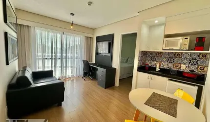 Apartamento com 1 dormitório para alugar, 35 m² por R$ 7.700,00/mês - Moema - São Paulo/SP