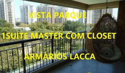 PENÍNSULA 360 ON THE PARK 192 m2 ,3 suítes, sendo a master c/ amplo closet, armários emb. Lacca,
