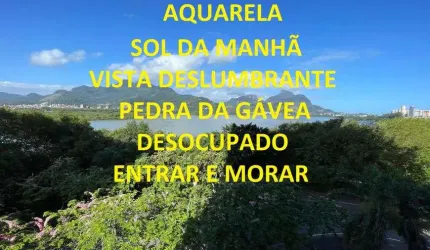 Península Aquarela 4 quartos 3 suites Sol Manhã - Vista Pedra da Gávea