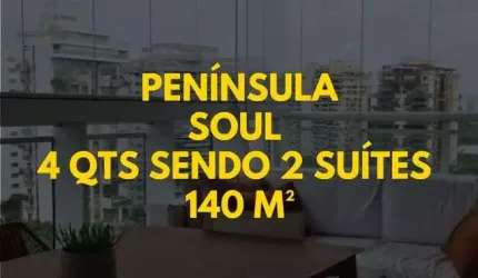 Apartamento para venda possui 140 metros quadrados com 4 quartos sendo 2 suítes