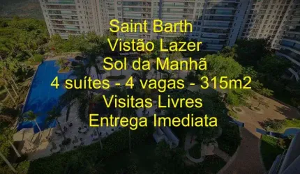 Península Saint Barth apto com 4 suítes - 315m² - Barra da Tijuca