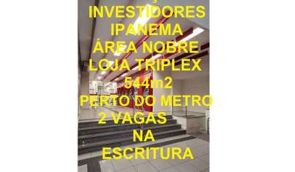 Ponto comercial/Loja/Box para venda tem 544 metros quadrados