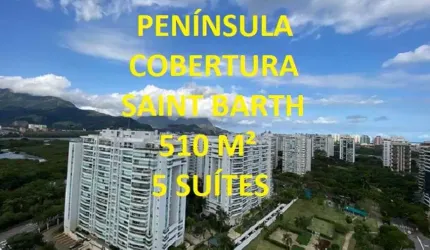 Cobertura para venda com 510 metros quadrados com 5 quartos em Barra da Tijuca - Rio de Janeiro - RJ