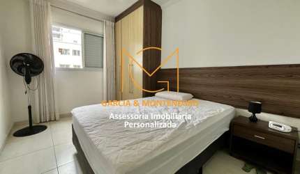 Apartamento Mobiliado com 1 dormitório (1 suíte) e 1 vaga - Aviação - Praia Grande - SP