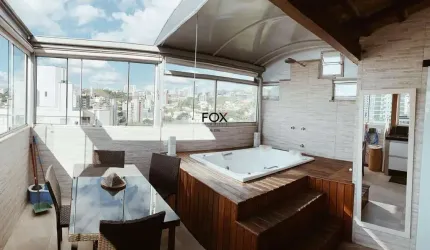 Cobertura com 1 quarto à venda na Avenida Professor Mário Werneck, 1708, Buritis, Belo Horizonte por R$ 650.000