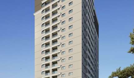 APTO NOVO,  SUÍTE + UM DORM E UMA VAGA GARAGEM - HÁ 350 m do Mar.