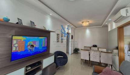 Apartamento de 2 quartos com 2 suítes e 2 vagas de garagem em Santos-SP, no bairro Campo Grande - 88m²