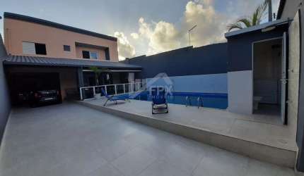 Casa para Venda em Itanhaém, Balneário Jequitibá, 6 dormitórios, 2 suítes, 2 banheiros, 8 vagas