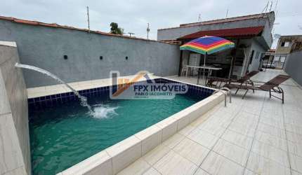 Casa para Venda em Itanhaém, Jardim Regina, 2 dormitórios, 1 suíte, 1 banheiro, 4 vagas