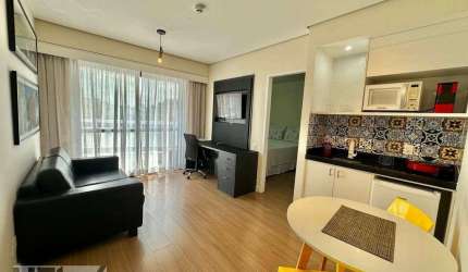 Apartamento com 1 dormitório para alugar, 35 m² por R$ 7.700,00/mês - Moema - São Paulo/SP