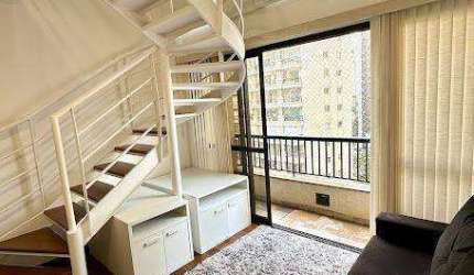Apartamento Duplex com 1 dormitório para alugar, 45 m² por R$ 5.417,00/mês - Jardins - São Paulo/SP