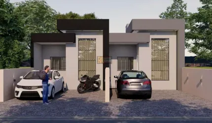 Casa para Venda em Foz do Iguaçu, Loteamento Vila Maria, 2 dormitórios, 1 suíte, 1 banheiro, 2 vagas