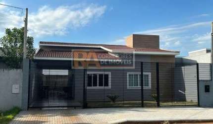 Casa para Venda em Foz do Iguaçu, Jardim Floratta, 3 dormitórios, 1 suíte, 2 banheiros, 2 vagas