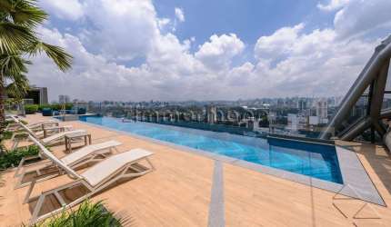 Apartamento com 1 quarto à venda na Avenida Rubem Berta, --, Indianópolis, São Paulo, 27 m2 por R$ 500.000